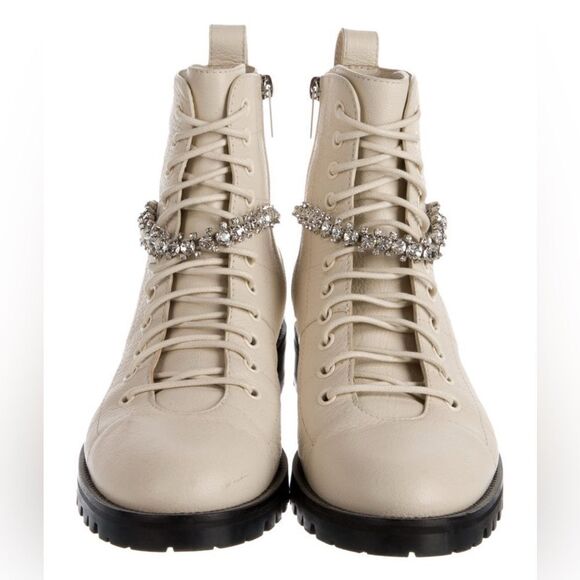 Jimmy Choo Cruz Zip-Up Combat Boots - fits size 9, but is a size 40 Italian - Picture 4 of 8